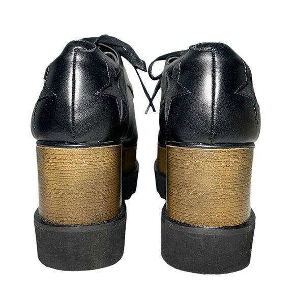 JESSICA BUURMAN Super Tall Platform Vegan Leather Oxfords - Picture 5 of 8